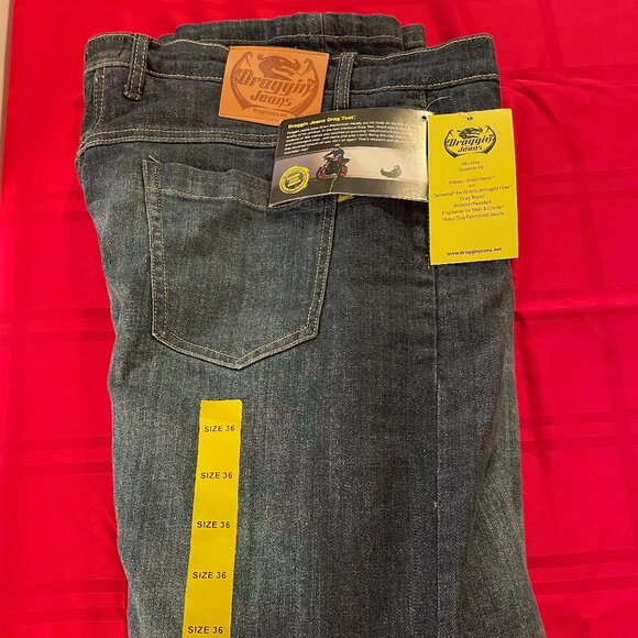 Jean with Kevlar protected drag tested for motorcycle riders - Picture 1 of 5